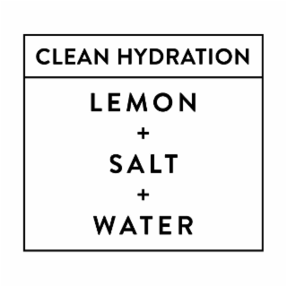 CLEAN HYDRATION LEMON + SALT + WATER logo