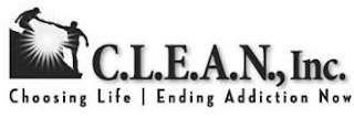 C.L.E.A.N., INC. CHOOSING LIFE | ENDINGADDICTION NOW logo