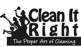 CLEAN IT RIGHT THE PROPER ART OF CLEANING logo