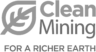 CLEAN MINING FOR A RICHER EARTH logo