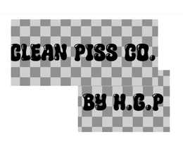 CLEAN PISS CO. BY H.G.P logo