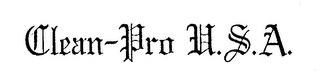CLEAN-PRO U.S.A. logo