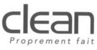 CLEAN PROPREMENT FAIT logo