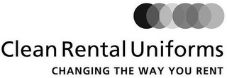 CLEAN RENTAL UNIFORMS CHANGING THE WAY YOU RENT logo