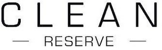 CLEAN RESERVE logo