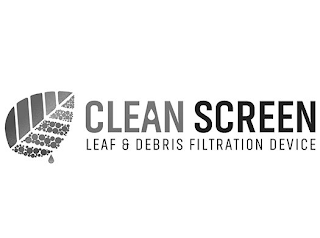 CLEAN SCREEN LEAF & DEBRIS FILTRATION DEVICE logo