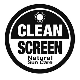 CLEAN SCREEN NATURAL SUN CARE logo