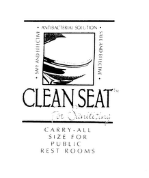 CLEAN SEAT FOR SANITIZING CARRY-ALL SIZE FOR PUBLIC RESTROOMS logo