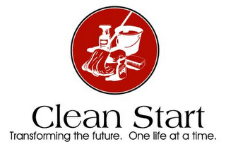 CLEAN START TRANSFORMING THE FUTURE. ONE LIFE AT A TIME. logo