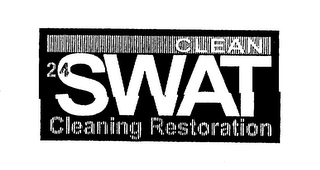 CLEAN SWAT 24 CLEANING RESTORATION logo