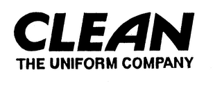CLEAN THE UNIFORM COMPANY logo