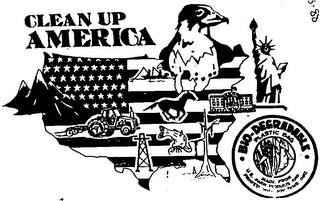 CLEAN UP AMERICA BIO-DEGRADABLE PLASTIC BAG logo