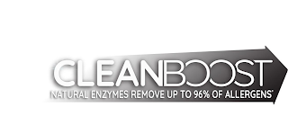 CLEANBOOST NATURAL ENZYMES REMOVE UP TO 96% OF ALLERGENS* logo