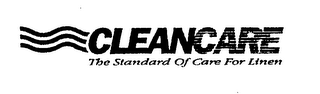 CLEANCARE THE STANDARD OF CARE FOR LINEN logo