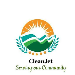 CLEANJET, SERVING OUR COMMUNITY logo