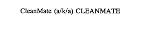 CLEANMATE (A/K/A) CLEANMATE logo