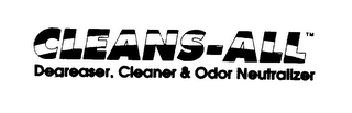 CLEANS-ALL DEGREASER, CLEANER & ODOR NEUTRALIZER logo