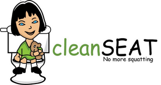 CLEANSEAT NO MORE SQUATTING logo