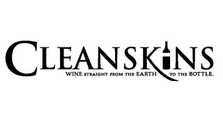 CLEANSK NS WINE STRAIGHT FROM THE EARTH TO THE BOTTLE. logo