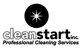 CLEANSTARTINC. PROFESSIONAL CLEANING SERVICES logo