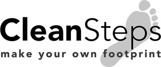 CLEANSTEPS MAKE YOUR OWN FOOTPRINT logo