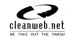 CLEANWEB.NET WE TAKE OUT THE TRASH logo