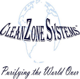 CLEANZONE SYSTEMS PURIFYING THE WORLD OVER logo