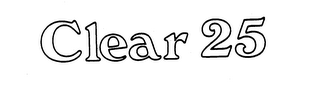 CLEAR 25 logo