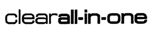 CLEAR ALL-IN-ONE logo