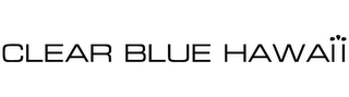 CLEAR BLUE HAWAII logo