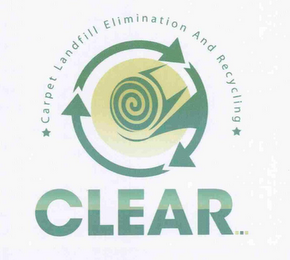 CLEAR. CARPET LANDFILL ELIMINATION AND RECYCLING logo