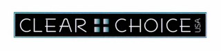 CLEAR CHOICE USA logo