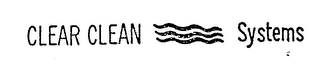 CLEAR CLEAN SYSTEM logo