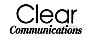 CLEAR COMMUNICATIONS logo