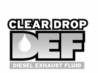 CLEAR DROP DEF DIESEL EXHAUST FLUID logo