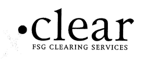 CLEAR FSG CLEARING SERVICES logo
