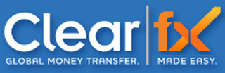 CLEAR FX GLOBAL MONEY TRANSFER. MADE EASY. logo