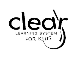 CLEAR LEARNING SYSTEM FOR KIDS logo