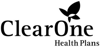 CLEAR ONE HEALTH PLANS logo