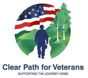 CLEAR PATH FOR VETERANS SUPPORTING THE JOURNEY HOME logo