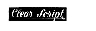 CLEAR SCRIPT logo