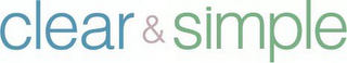 CLEAR & SIMPLE logo