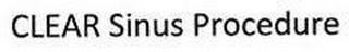 CLEAR SINUS PROCEDURE logo