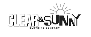 CLEAR & SUNNY CLOTHING COMPANY logo