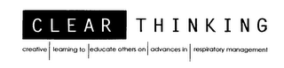 CLEAR THINKING CREATIVE LEARNING TO EDUCATE OTHERS ON ADVANCES IN RESPIRATORY MANAGEMENT logo