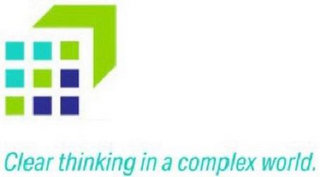 CLEAR THINKING IN A COMPLEX WORLD. logo