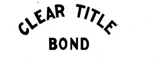 CLEAR TITLE BOND logo
