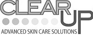 CLEAR UP ADVANCED SKIN CARE SOLUTIONS logo
