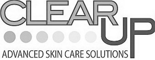 CLEAR UP ADVANCED SKIN CARE SOLUTIONS logo