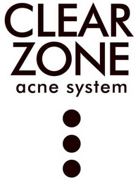 CLEAR ZONE ACNE SYSTEM logo